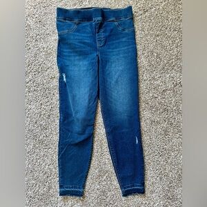 Spanx Distressed Skinny Jean, Medium Wash, Size 1x